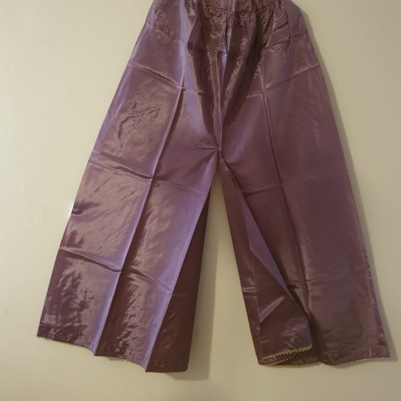 Organza Printed 3 Pcs Suit - Silk Plazzo & Organza Dupatta - Picture 5 of 7